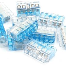 10pcs 5 voies poussée dans les terminaux connecteurs de fil plus HelaCon mini
