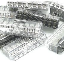 10pcs 8 voies poussée dans les terminaux connecteurs de fil plus HelaCon mini