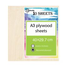10Pcs A3 feuilles de contreplaqué pour gravure 3mm d'épaisseur (+/- 0.2mm) contreplaqué de tilleul 29.7420.3cm
