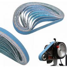 10pcs Bandes Abrasives 10x330mm durables -40grains