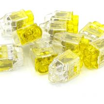 Hellermanntyton - 10pcs connecteurs de câble de borne enfichables 2 voies helacon plus mini