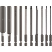 Roleader - 10pcs Embout Allen large 100mm 1,5-12mm Hex, Embout de Vissage 6 Pans en Acier S2, Embout btr 1/4