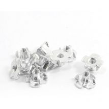 Sourcingmap a14032900ux0457 Inserto Metallico per Mobili, 4x16 x 8mm, Grigio, 10 Pezzi