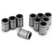 10pcs LM8UU 8mm Roulement à Billes Linéaire Double Bague Scellée pour Rod 3D Imprimante cnc Pièces