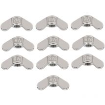 10Pcs M8 Ecrou à oreilles Ecrou papillon Acier inoxydable 304 Fixation Quincaillerie Accessoire