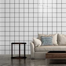 10pcs Peel and Stick PVC Lattice Wall Tile Sticker