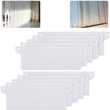 10pcs Plaque de Lestage Store Californien Poids Lest Stores Verticaux Plaque Lestage Store Lamelle Verticale 127mm Pièce Rechange Blanche