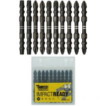 10pcs Sabrecut 65mm Mix Impact Screwdriver Bits - SCPC6510