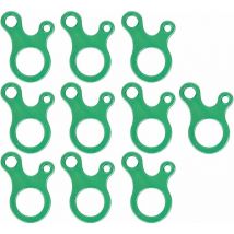 Blue Dream - 10PCS Tendeur de Tente 1 Trous Tendeur de Corde de Hauban Alliage d'Aluminium Camping randonnée Corde Accessoire