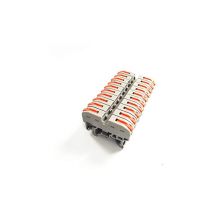 10PCS Type de rail de connexion rapide Bornier de type presse connecteur au lieu de UK2.5B Bornier avec barre de connexion, barre de marquage, vis