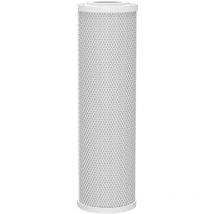 Naturewater - CTO-10B Bloc de charbon actif – 10' 254 mm – Finesse 5 μ – 70 x 70 x 254 mm – Insert de filtration – Filtre de rechange pour eau
