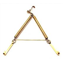 10PZ appendipiatti a molla ottonati n. 4 32X46