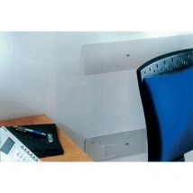 10PZ battisedie trasparente liscio con fori CM12X80 senza viti