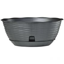 10PZ ciotola per fiori ''paglia'' øcm 30XH.13 LT.5,8 - panna