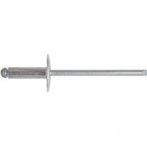 10PZ confezione rivetti in alluminio testa larga 4,8X14 da pz. 50