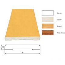 10PZ coprifilo liscio in abete giuntato - MM.10X70X2250, noce chiaro