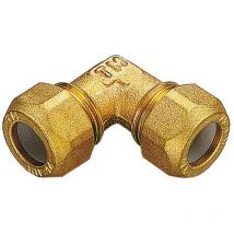 10PZ gomiti in ottone doppio bicono 12X1/2 pesanti