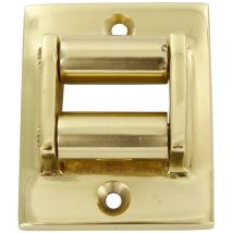 10PZ guidacinghia rettangolare ottone lucido