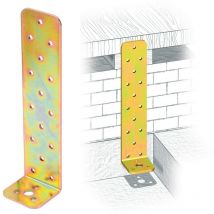 10PZ piastra angolare in acciaio tropicalizzato mm 50X200X45
