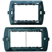 10PZ supporto per serie flexi'' 2 moduli 14601 - per scatola tonda Ø60