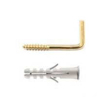 Cf tassello in nylon appendiquadro con gancio ottonato pa 6 ES/P5 - MM.4X20, in conf. PZ.10