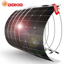 5x 100w Solarpanel 12v Flexibles Monokristallines Solarmodul Für Haus/wohnwagen/van/boot/batterie/garten