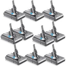 Powerwings - 10X Battery V8 for Dyson Battery Dyson 21,6V 4000mAh Dyson V8 Vacuum Cleaner 21.6 v V8 Battery for Dyson V8 Absolute / V8 AnimalV8