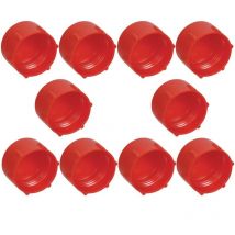 10x Bouchon anti-poussière filetage femelle métrique BSP en plastique Embout Raccord Capuchon Enveloppant Protection Tuyau Hydraulique Tube, 1/4"