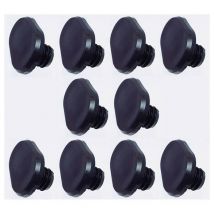 Cyclingcolors - 10x butée de porte meuble 22x35mm à enfoncer butoir arrêt secrétaire maison loisir camping car, noir