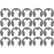 10x Circlip externe bague de retenue en forme de E de sûreté pour arbres en acier à ressorts DIN 6799 Anneau de retenue Rondelle Blocage Pince