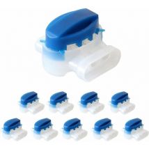 Lokiua - Ahlsen Conector de cable 10 conectores para cables delimitadores, kit de reparación para cables de robot cortacésped, abrazadera de cable,