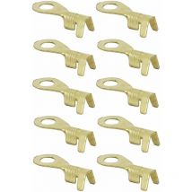 10x cosse laiton à œillet 4,2mm x 20mm à sertir plate connecteur fil câble électrique cylindrique tubulaire