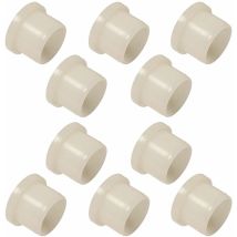 10x Coussinet entretoise épaulée 6 x 10 x 15 x 8 x 1,5mm plastique nylon 6.6 vis rondelle collerette roue roulement sport