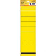 10x Einzel Ordner-Etiketten Schmal Lang 297x38mm Gelb