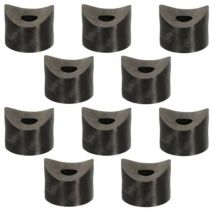 10x entretoise plastique 5mm M8 concave Ø25mm noir cale tube axe rondelle bricolage universelle