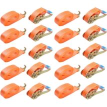 10x Heavy Duty Sgancio Rapido Ratchet Tie Down Strap 6m50mm Cinghia Cargo