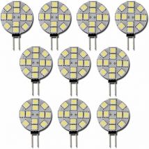 10x Lampadina LED G4 DC 12V Non dimmerabile Bianca 6000K Lampadina di ricambio Lampada alogena da 20W per cucina Camper Rimorchio Barca