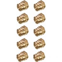 10x manchon d'écartement laiton dimensions M6 x 8mm meuble bois insert vis écrou