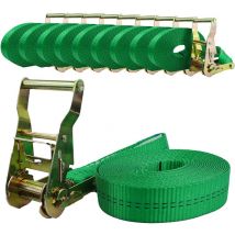 10x Trutzholm Ratschen Spanngurt Spanngurte Zurrgurt 1-tlg 6m 2t 2to 2000kg Tüv/gs Grün