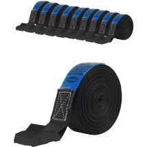 Baumarktplus - 10x Profi Spanngurt Gurt Zurrgurt Klemmschloss Auto 1-tlg 5m 250 Kg Schwarz