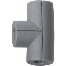 Saarpor - Climapor - Raccord En T Pour Gaine D'Isolation - En Pe - Gris - 28/13 - Épaisseur Paroi 13 Mm - 40 Pces - Gris