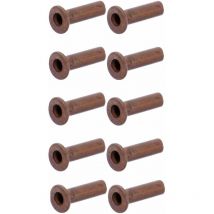 10x rivet tubulaire cuivre norme DIN 7338 forme C rivetage garniture de frein, Ø6mm x 18mm