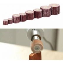 10x Roue à lamelles, grain 240, 3 15mm, ponçage abrasif roues à lamelles brosses de polissage, pour polir, dessiner et rogner sur la surface