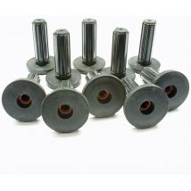 10x Schallschutzdübel 16mm Gummidübel Schallschutz-Dübel mit Bund