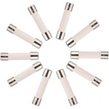 Joorrt - 10x Fusible Temporisé (t) en céramique 10A / 250VAC 5x20mm