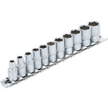 11 douilles standard carre 1/4 aux pouces 6 pans bgs de 3/16 à 1/2