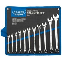 Draper Tools - draper spanner set hi-torq 11PC combination metric 12 point expert 6-19MM 29545