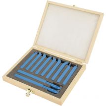 Ersandy - 11-teiliges Drehwerkzeug-Set, Metallspitze, Drehwerkzeug-Set, Drehwerkzeug, Nutwerkzeug, 8 x 8 mm