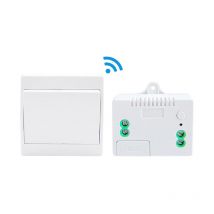 Shmshng - 110-220V Interrupteur d'éclairage sans fil et kit de récepteur Interrupteur auto-alimenté Télécommande Luminaire- 1 interrupteur et 1