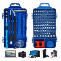 110-in-1-Präzisionsschraubendreher-Set, Mehrzweck-Magnetschraubendreher-Set für Laptop, Mac, Uhr, Spielzeug, Schmuck, Brillen, Geräte (blau)